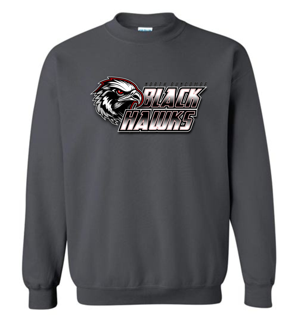 BLACK HAWKS! - Official Gear - Type 10 Sweatshirt, Modern Sports Logo