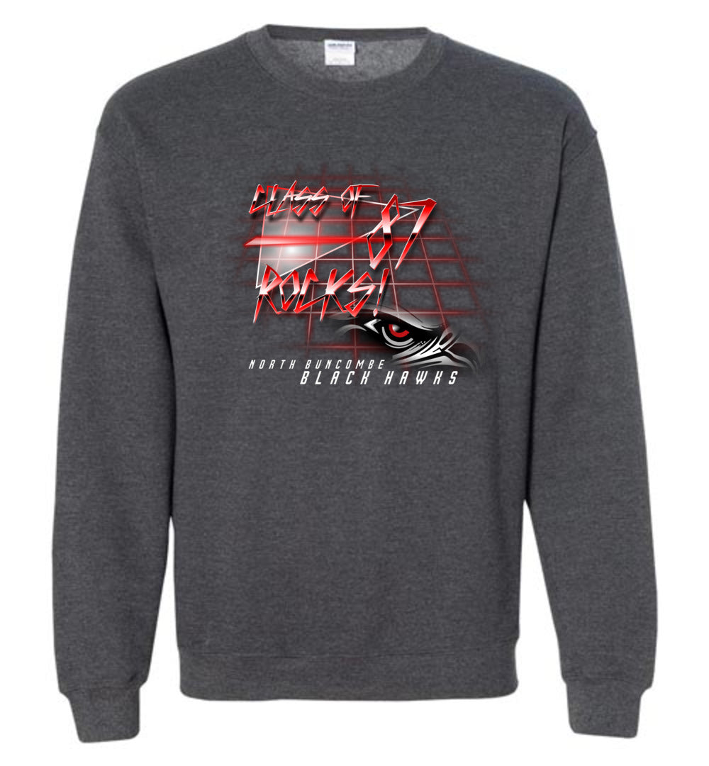 BLACK HAWKS! - Vintage 1987 Reunion Gear - Concept 001 Sweatshirt, Modern Sports Logo