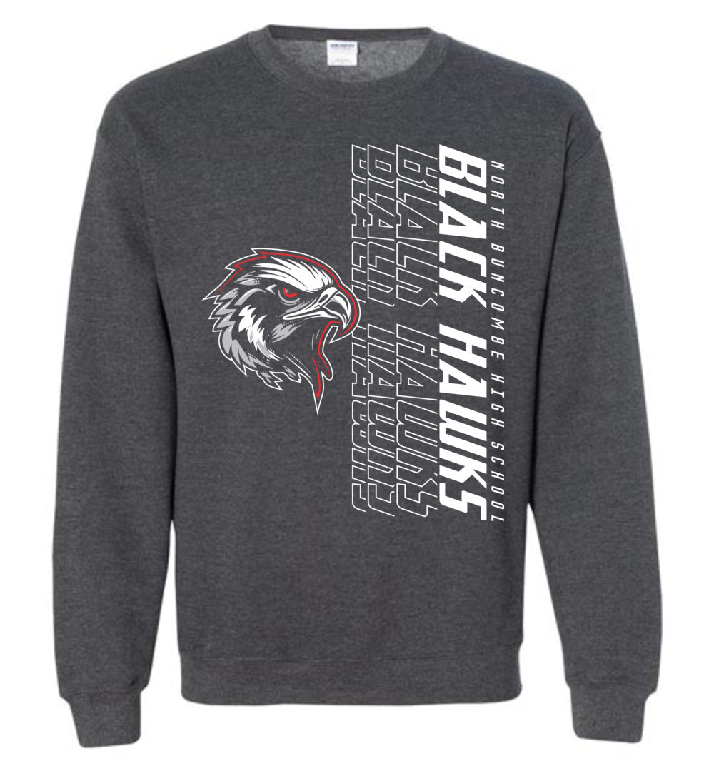 BLACK HAWKS! - Official Gear - Type 14 Sweatshirt, Modern Sports Logo