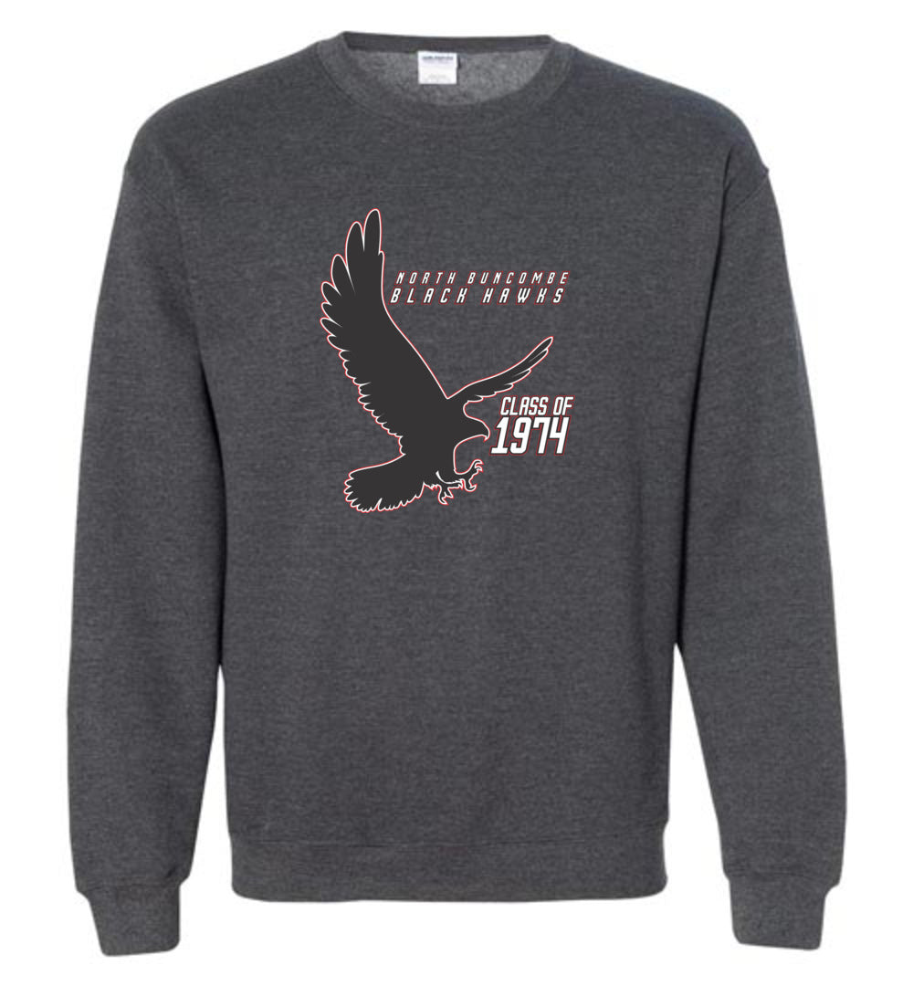 BLACK HAWKS! - Vintage 1974 Reunion Gear - Concept 002 Sweatshirt, Modern Sports Logo