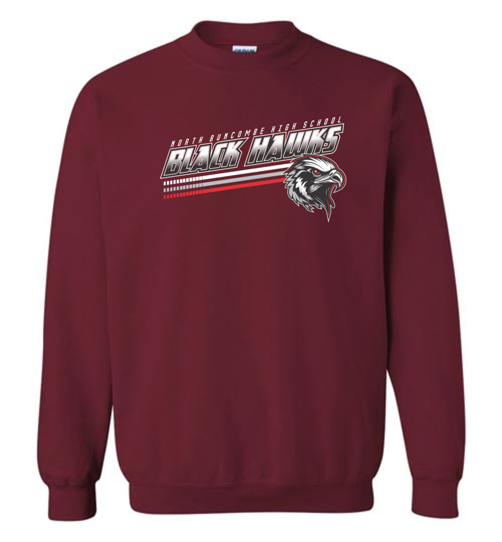 BLACK HAWKS! - Official Gear - Type 13 Sweatshirt, Modern Sports Logo