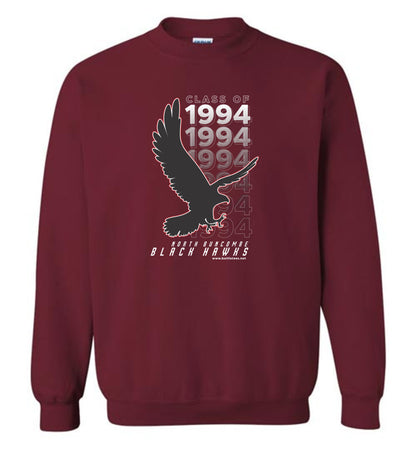 BLACK HAWKS! - Vintage 1994 Reunion Gear - Concept 001 Sweatshirt, Modern Sports Logo