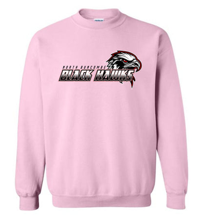 BLACK HAWKS! - Official Gear - Type 2 Sweatshirt, Modern Sports Logo