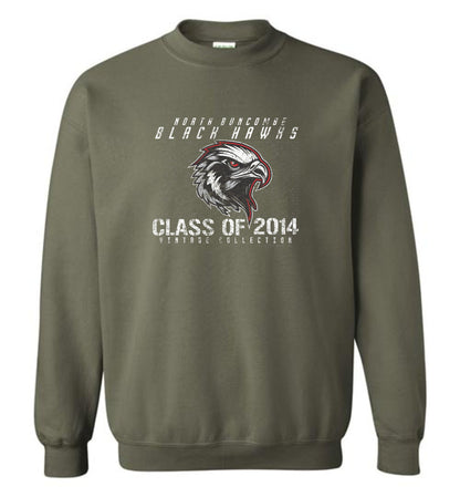 BLACK HAWKS! - Vintage 2014 Reunion Gear - Concept 001 Sweatshirt, Modern Sports Logo