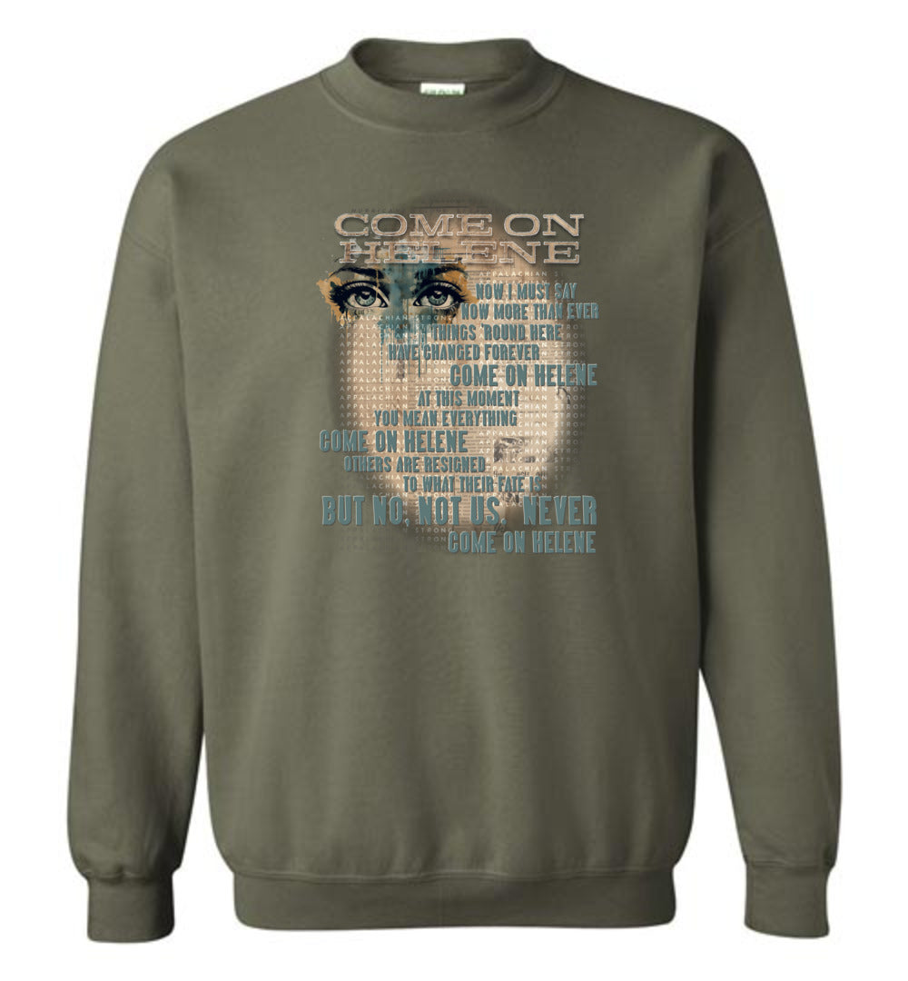 COME ON HELENE - Hurricane Helene Disaster Fundraiser sweatshirt!