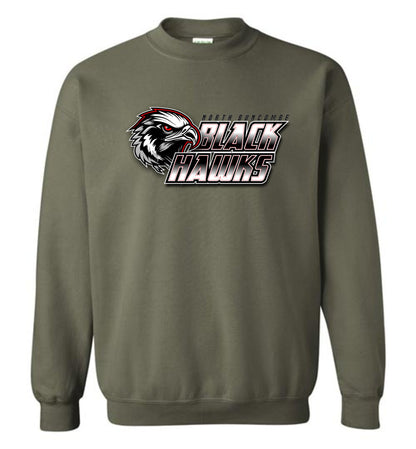 BLACK HAWKS! - Official Gear - Type 10 Sweatshirt, Modern Sports Logo