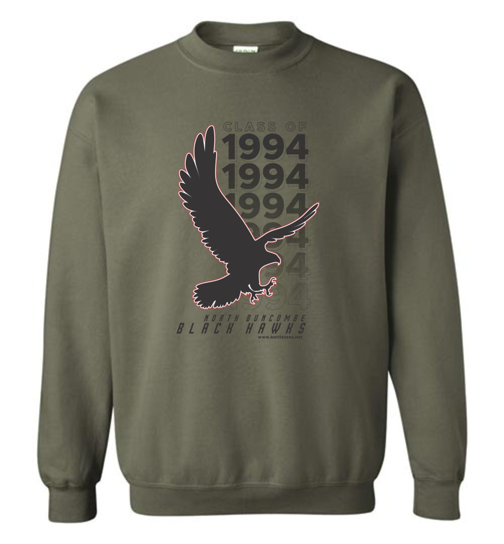 BLACK HAWKS! - Vintage 1994 Reunion Gear - Concept 001 Sweatshirt, Modern Sports Logo