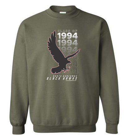 BLACK HAWKS! - Vintage 1994 Reunion Gear - Concept 001 Sweatshirt, Modern Sports Logo