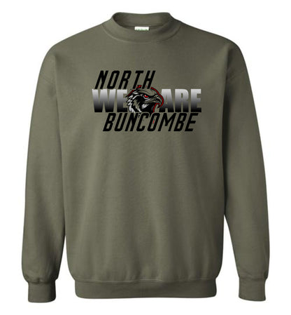 WE ARE NORTH BUNCOMBE! - Official Black Hawks Sweatshirt! (Light fabric)