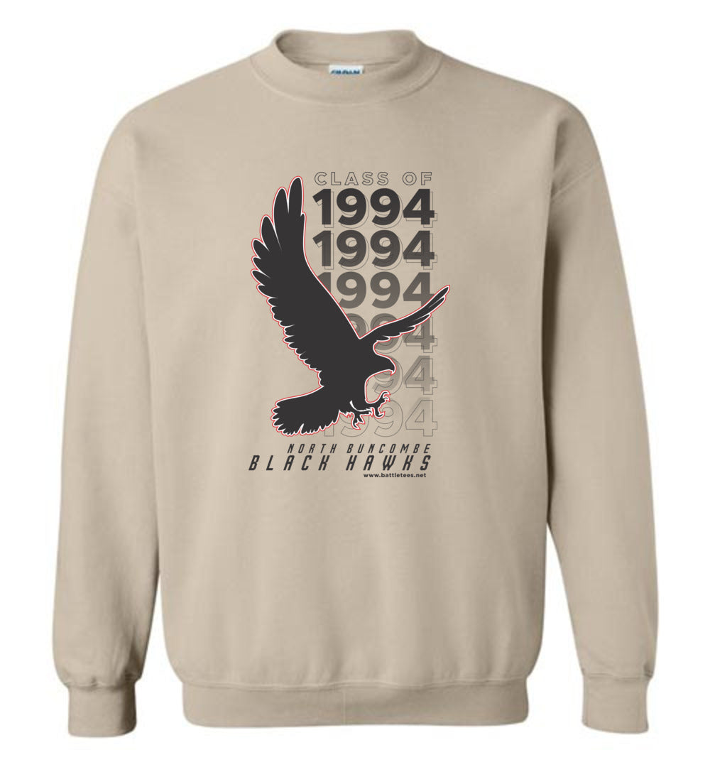 BLACK HAWKS! - Vintage 1994 Reunion Gear - Concept 001 Sweatshirt, Modern Sports Logo