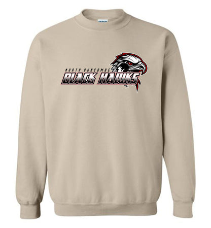 BLACK HAWKS! - Official Gear - Type 2 Sweatshirt, Modern Sports Logo