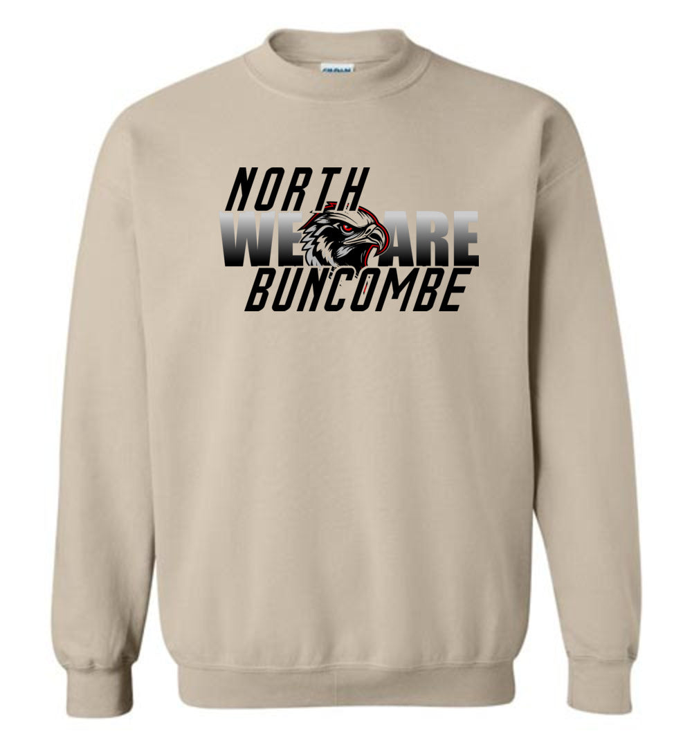 WE ARE NORTH BUNCOMBE! - Official Black Hawks Sweatshirt! (Light fabric)