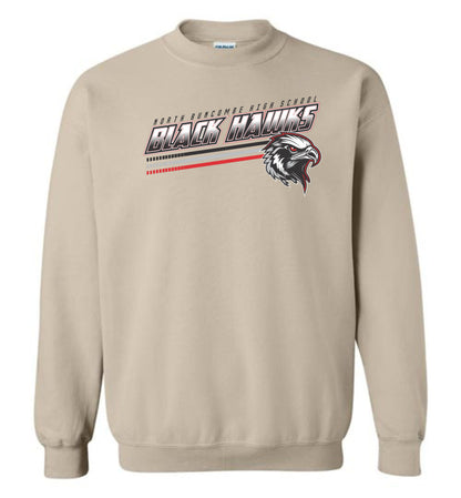 BLACK HAWKS! - Official Gear - Type 13 Sweatshirt, Modern Sports Logo