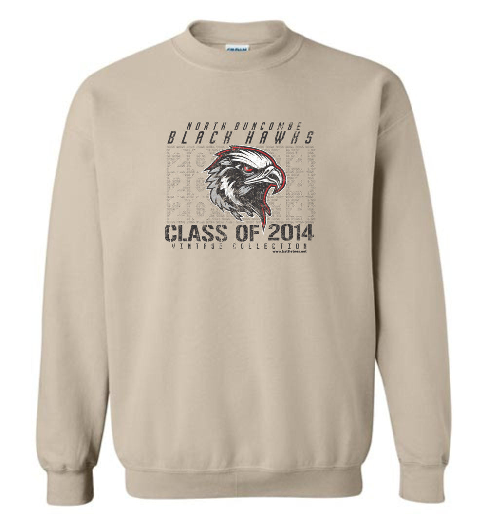 BLACK HAWKS! - Vintage 2014 Reunion Gear - Concept 001 Sweatshirt, Modern Sports Logo