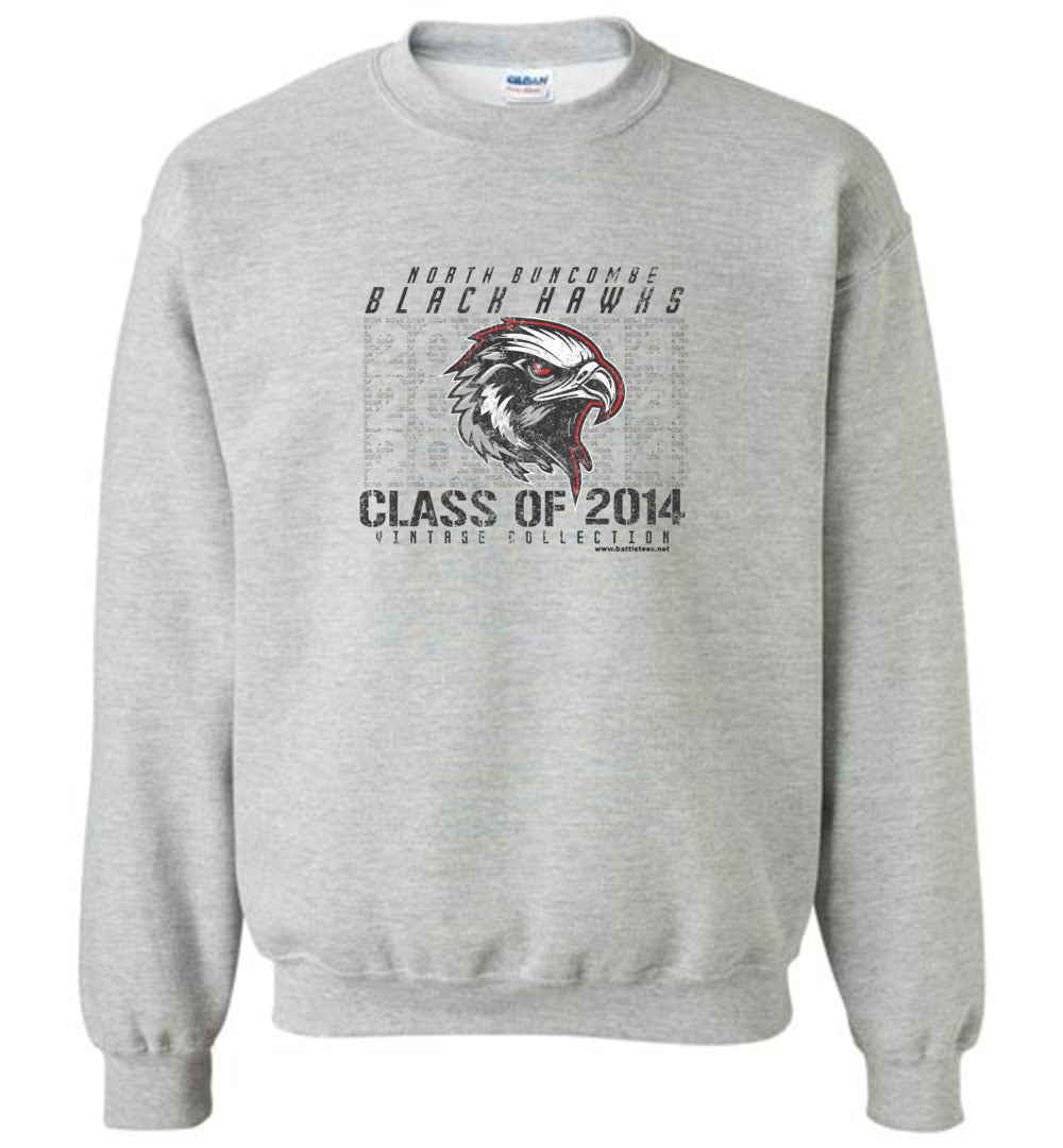 BLACK HAWKS! - Vintage 2014 Reunion Gear - Concept 001 Sweatshirt, Modern Sports Logo