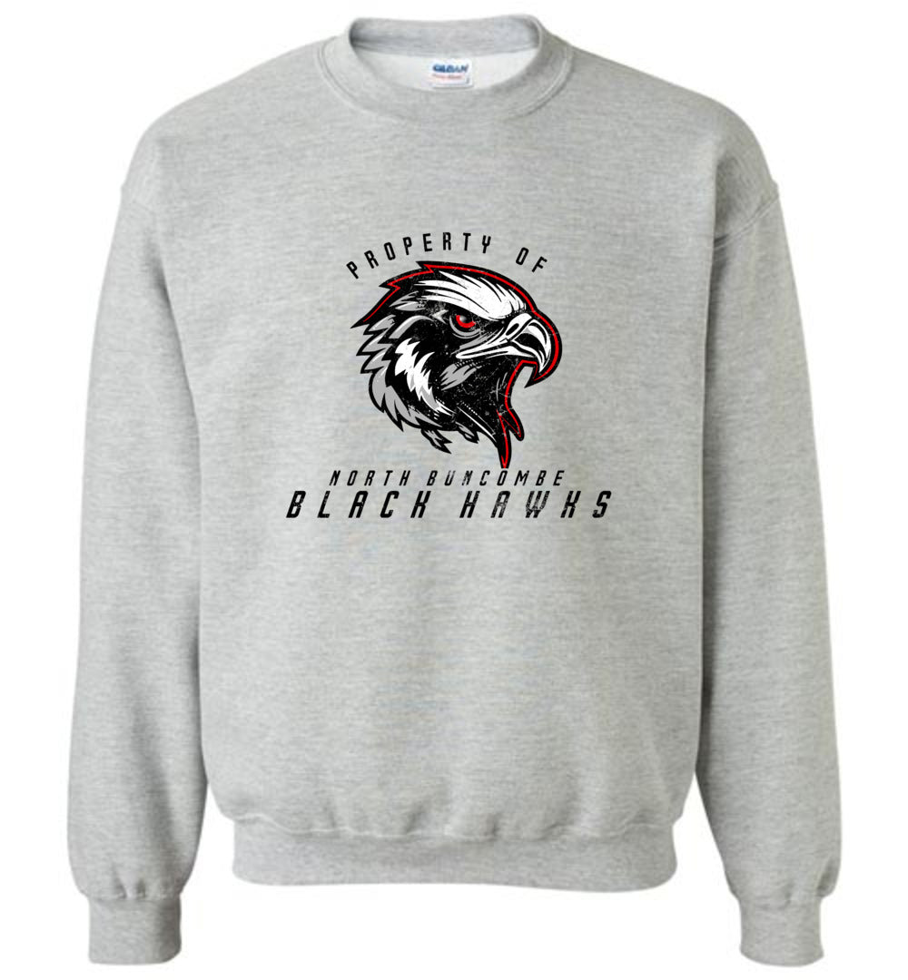 BLACK HAWKS! - Official Gear - Type 8 Sweatshirt, Modern Sports Logo