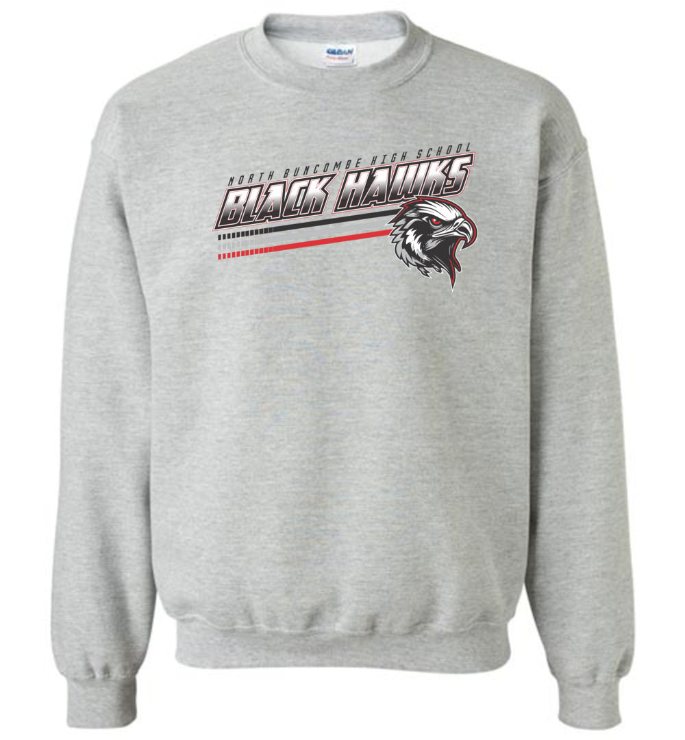 BLACK HAWKS! - Official Gear - Type 13 Sweatshirt, Modern Sports Logo