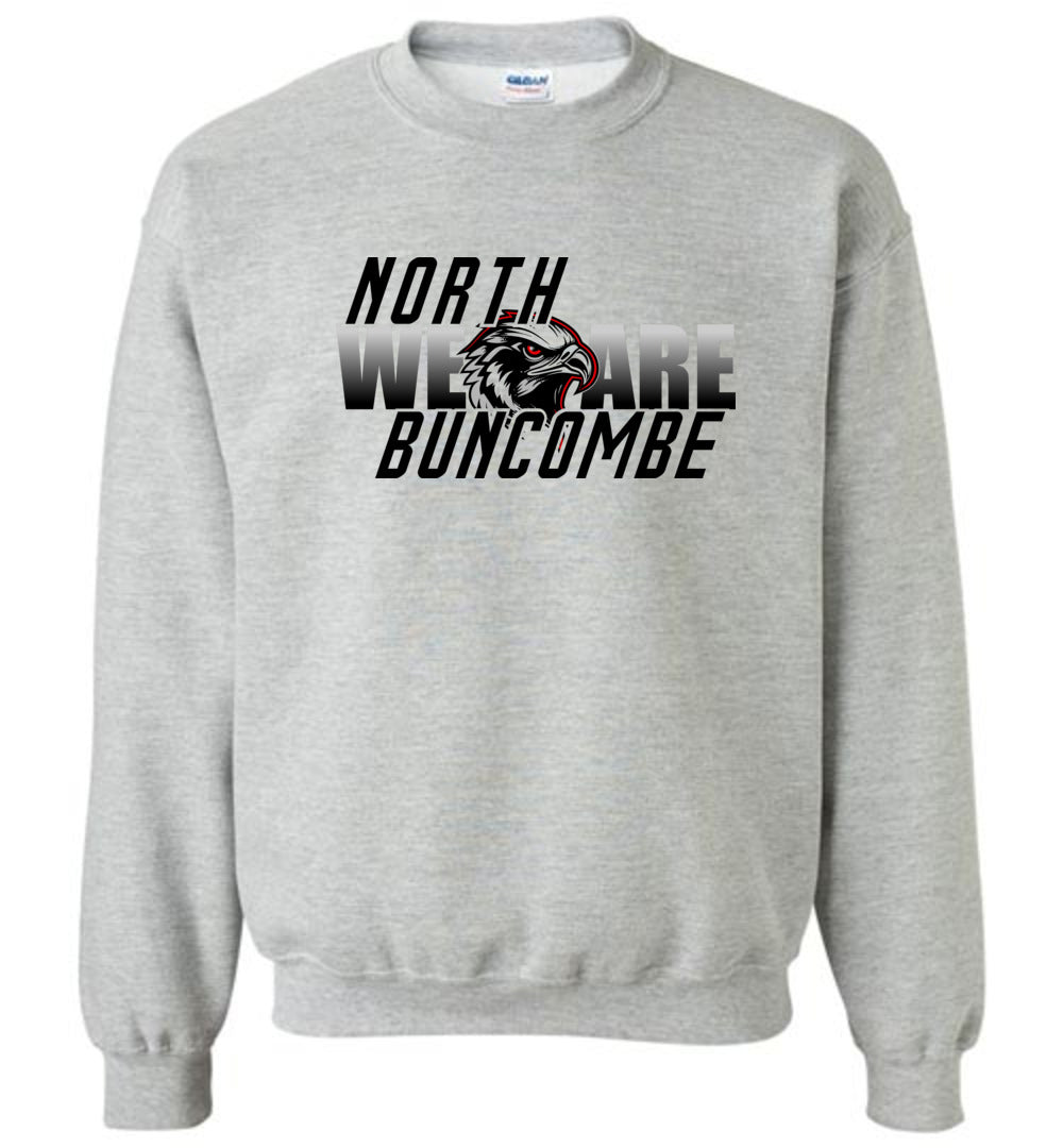 WE ARE NORTH BUNCOMBE! - Official Black Hawks Sweatshirt! (Light fabric)