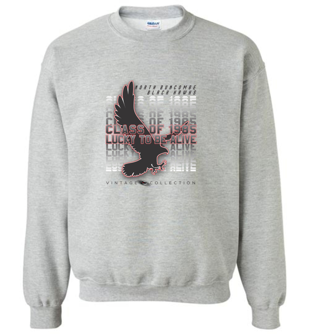 BLACK HAWKS! - Vintage 1985 Reunion Gear - Concept 001 Sweatshirt, Modern Sports Logo