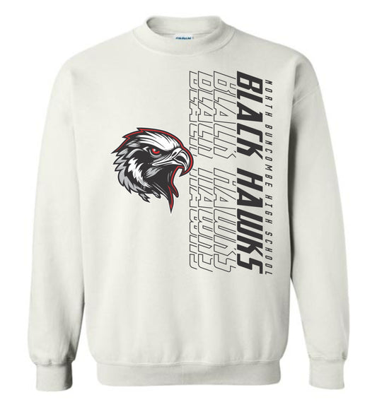 BLACK HAWKS! - Official Gear - Type 14 Sweatshirt, Modern Sports Logo