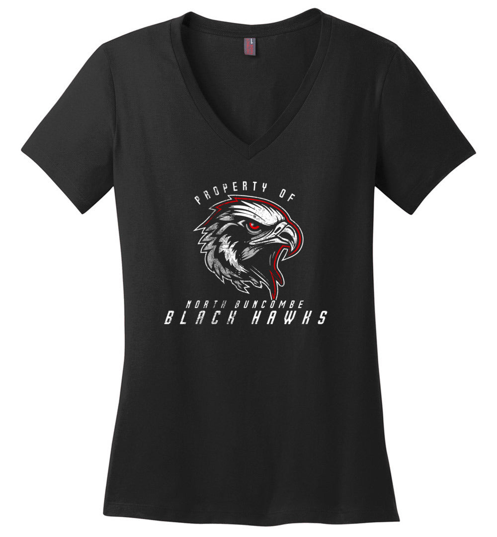 BLACK HAWKS! - Official Gear - Type 8 Women's V-Neck Short Sleeve