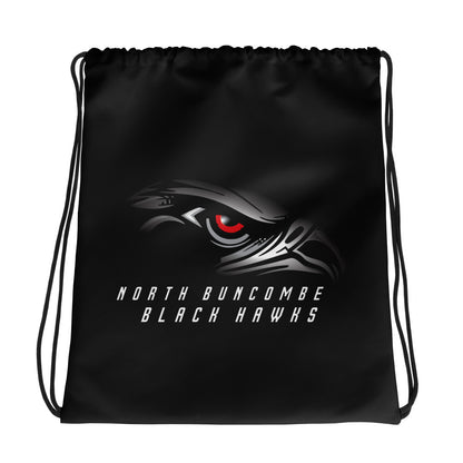 Black Hawks -  All-Over Print Drawstring bag