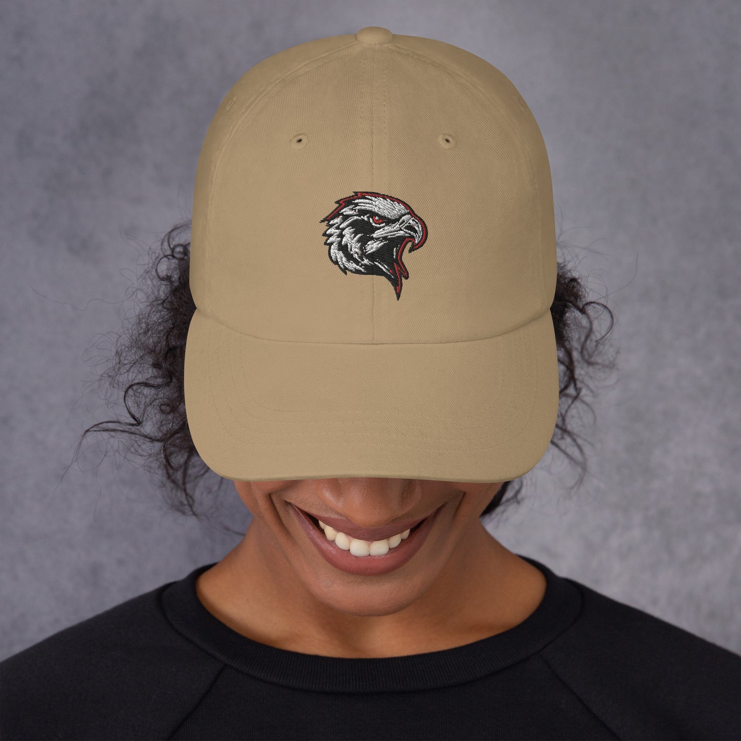 Black Hawks - Low Profile Curved Brim Embroidered Hat