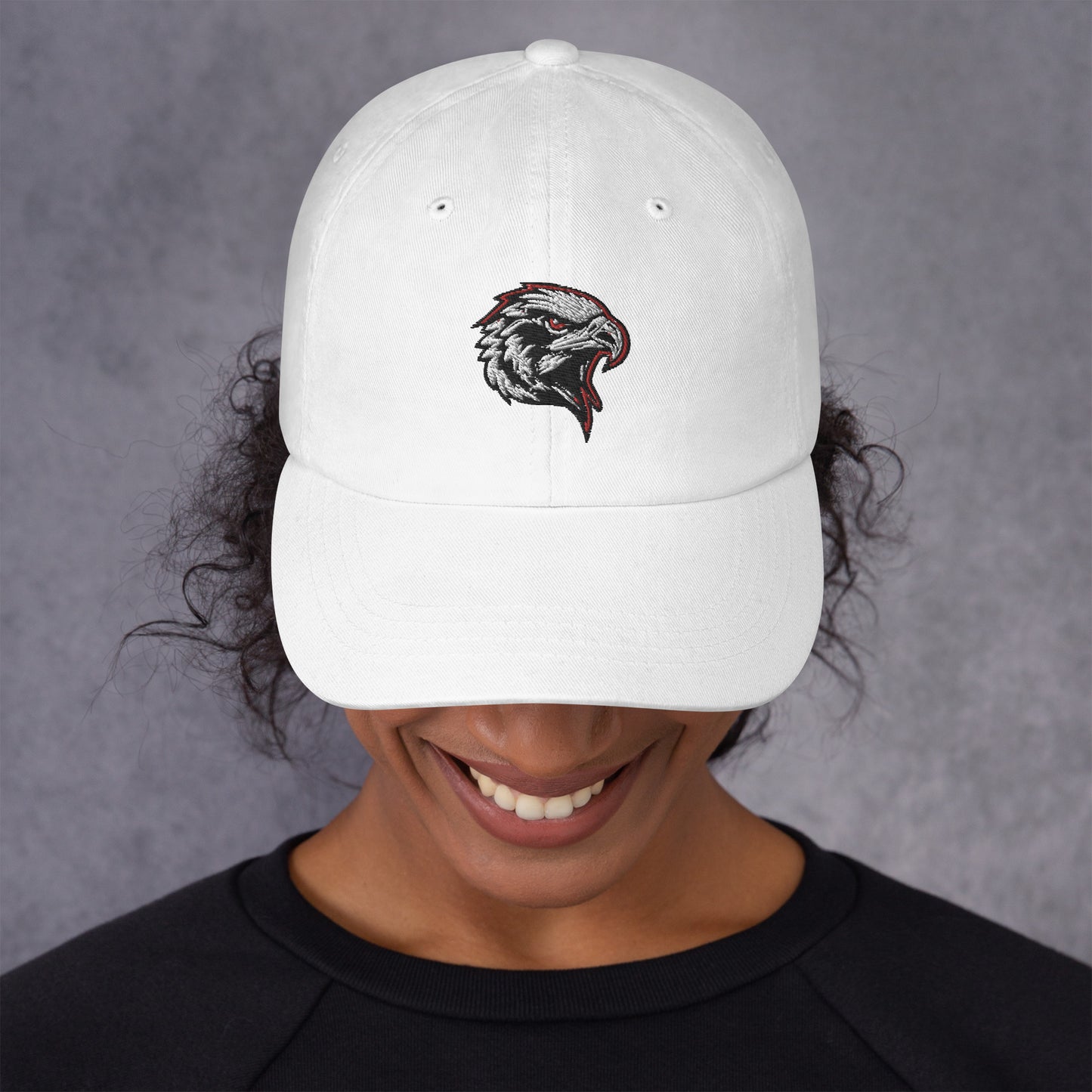 Black Hawks - Low Profile Curved Brim Embroidered Hat