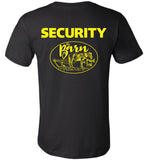 The Barn - Security (back of shirt)
