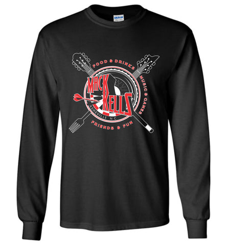 Long Sleeve T-Shirts - Adult - Unisex - Macks Kells Bar And Grill - Official Gear